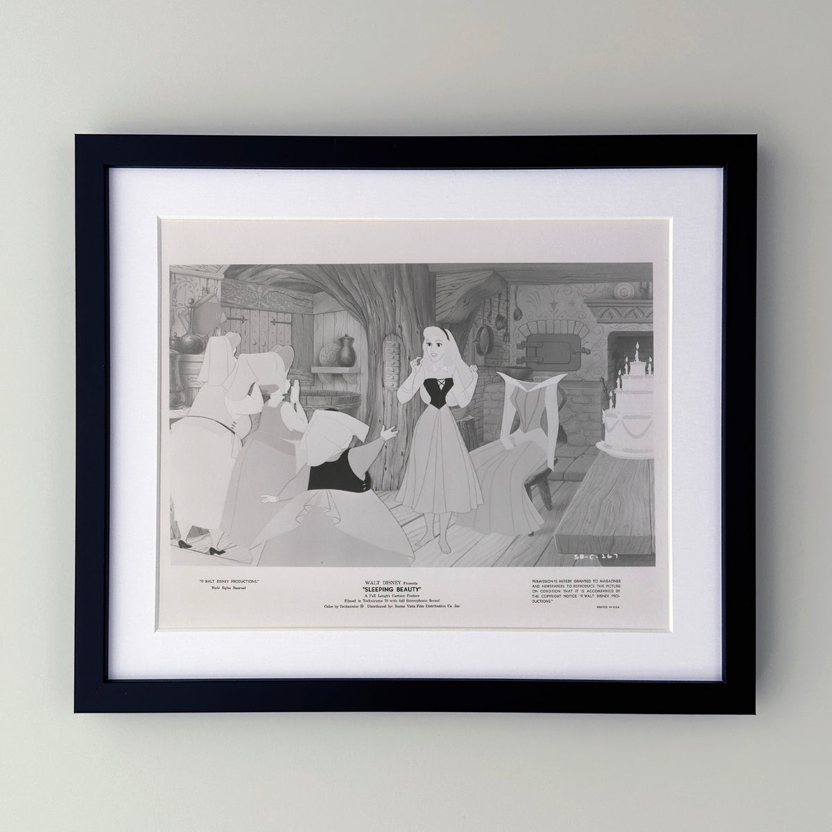 Sleeping Beauty 1959 Film Movie Press Publicity Still Framed