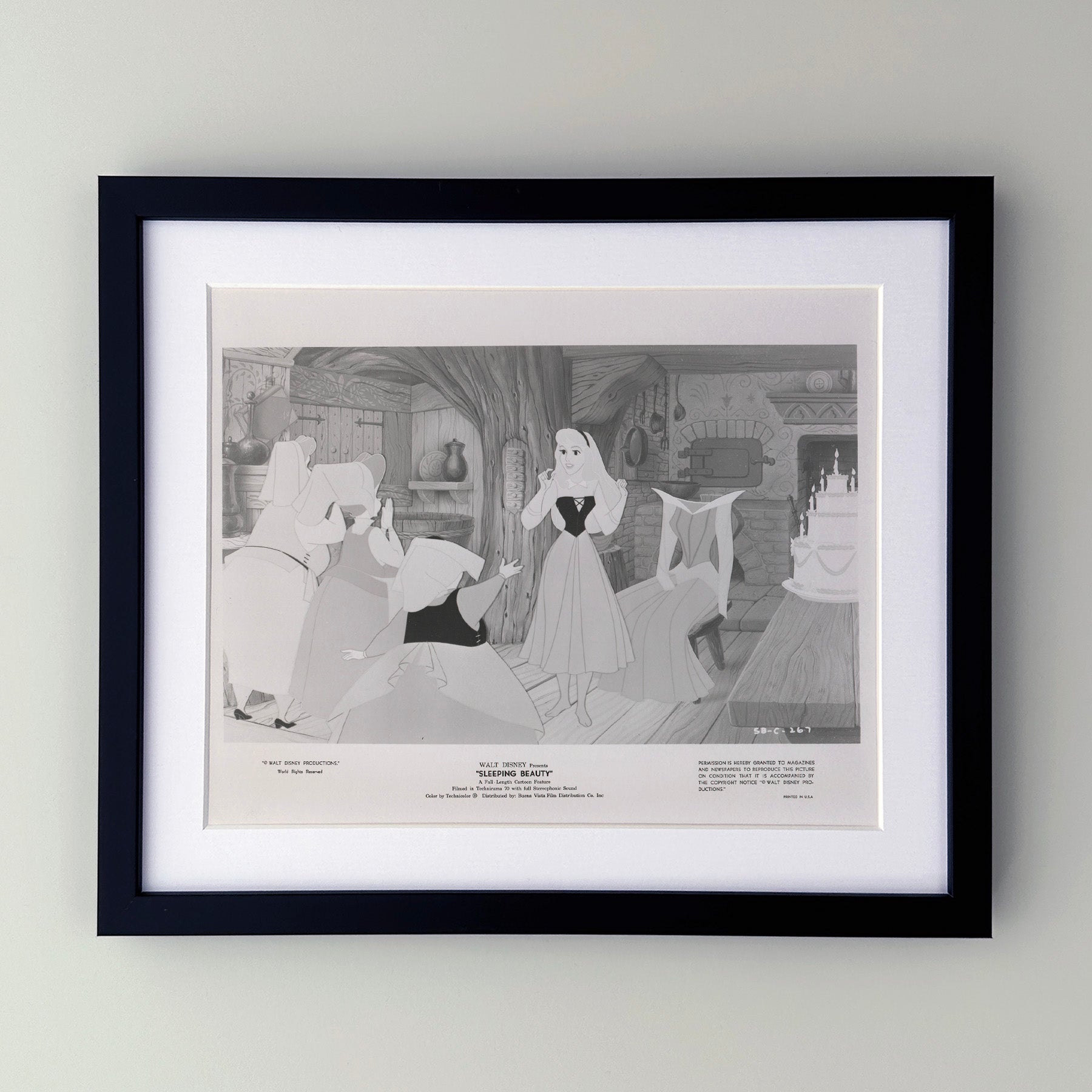 Sleeping Beauty 1959 Film Movie Press Publicity Still Framed