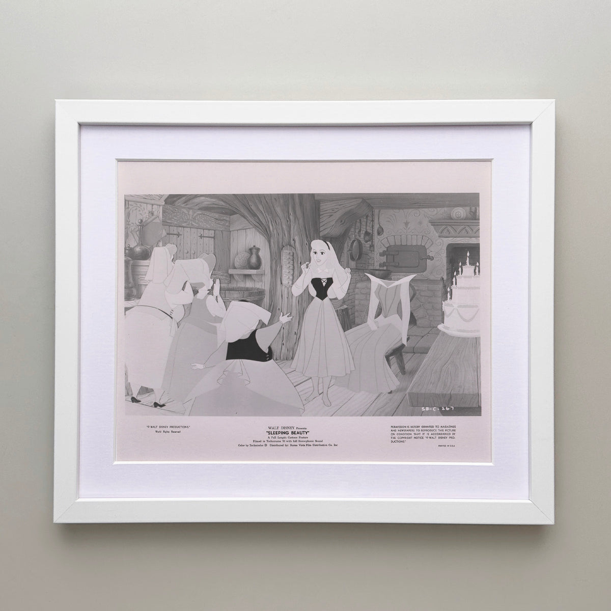 Sleeping Beauty 1959 Film Movie Press Publicity Still Framed