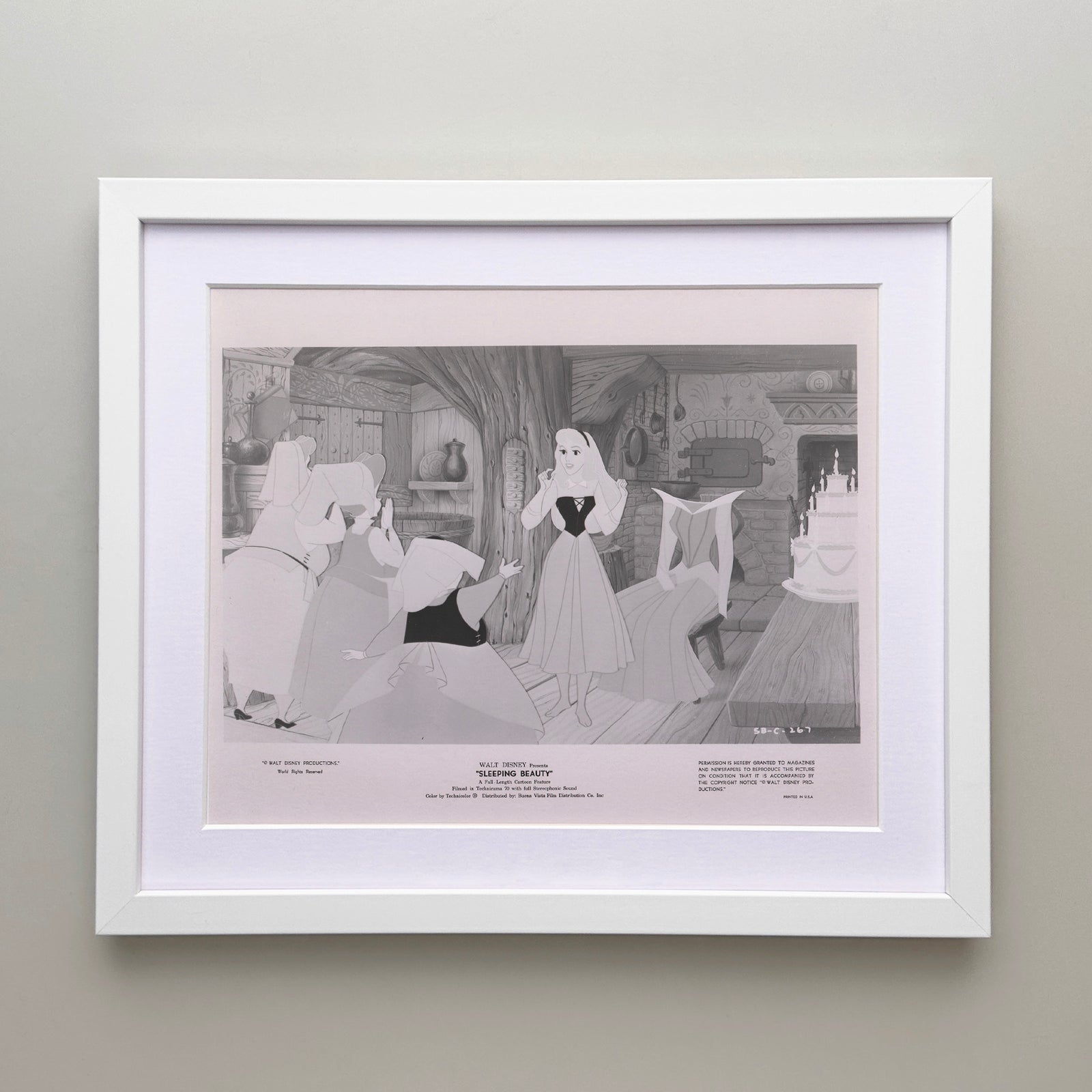 Sleeping Beauty 1959 Film Movie Press Publicity Still Framed