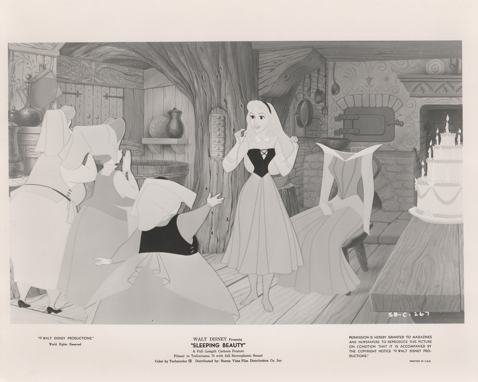 Sleeping Beauty 1959 Film Movie Press Publicity Still Framed