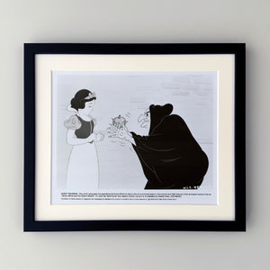 Snow White and the Seven Dwarfs 1937 Film Movie Press Publicity Still Framed