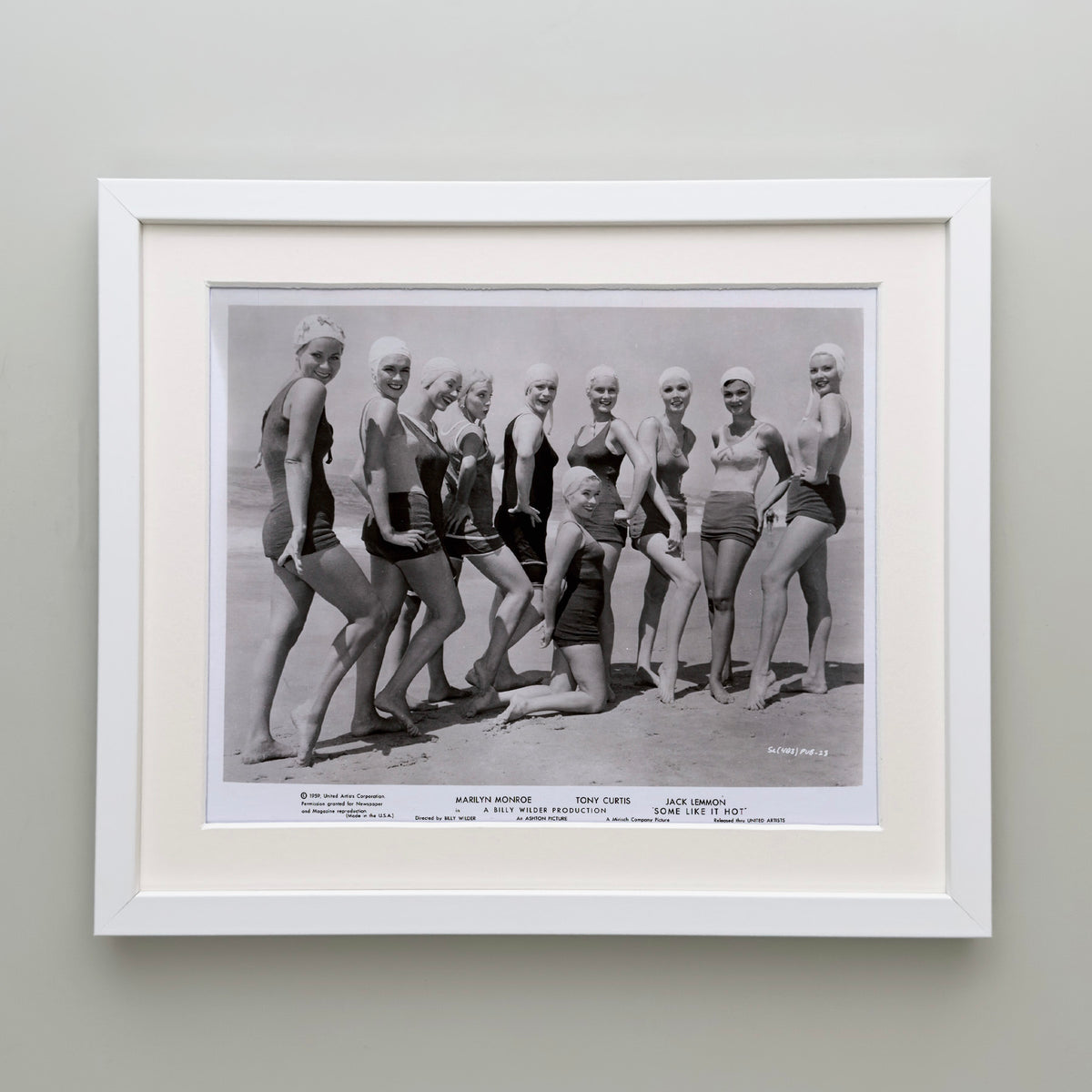 Some Like It Hot 1959 Publicity Film Movie Press Still Framed