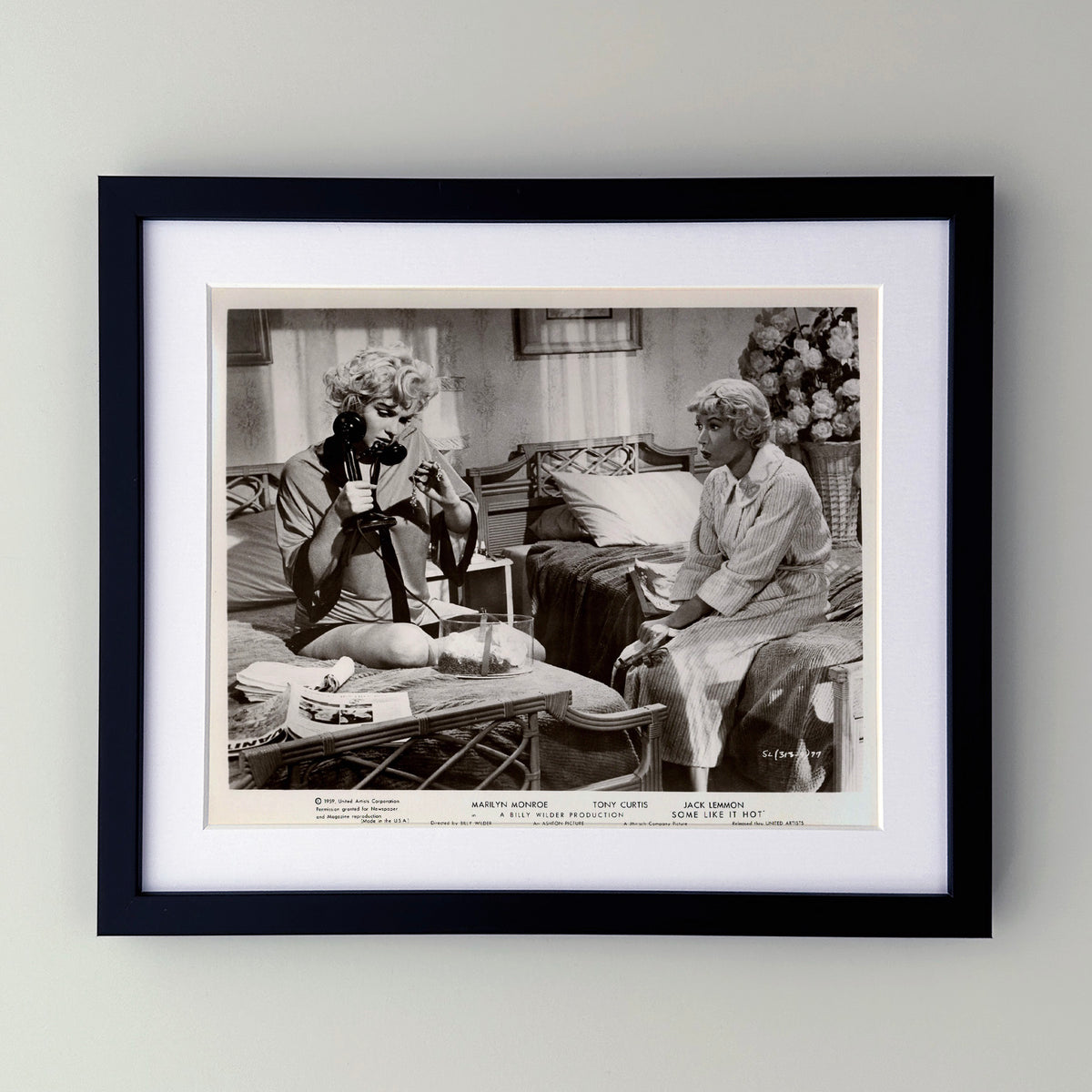 Some Like It Hot 1959 Publicity Film Movie Press Still Framed