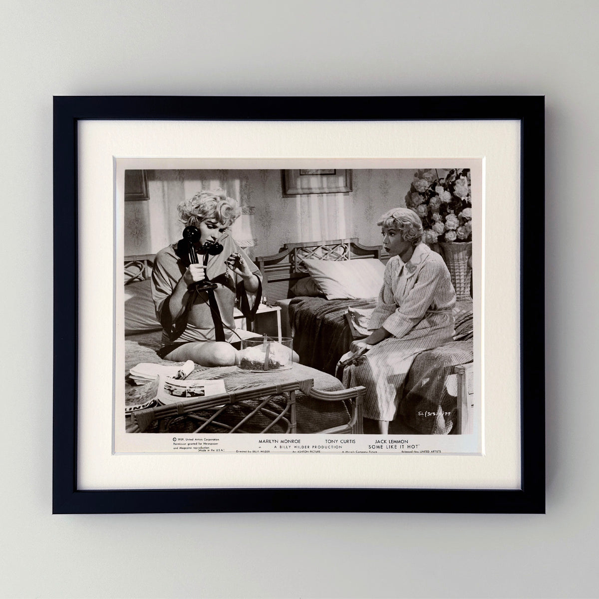 Some Like It Hot 1959 Publicity Film Movie Press Still Framed