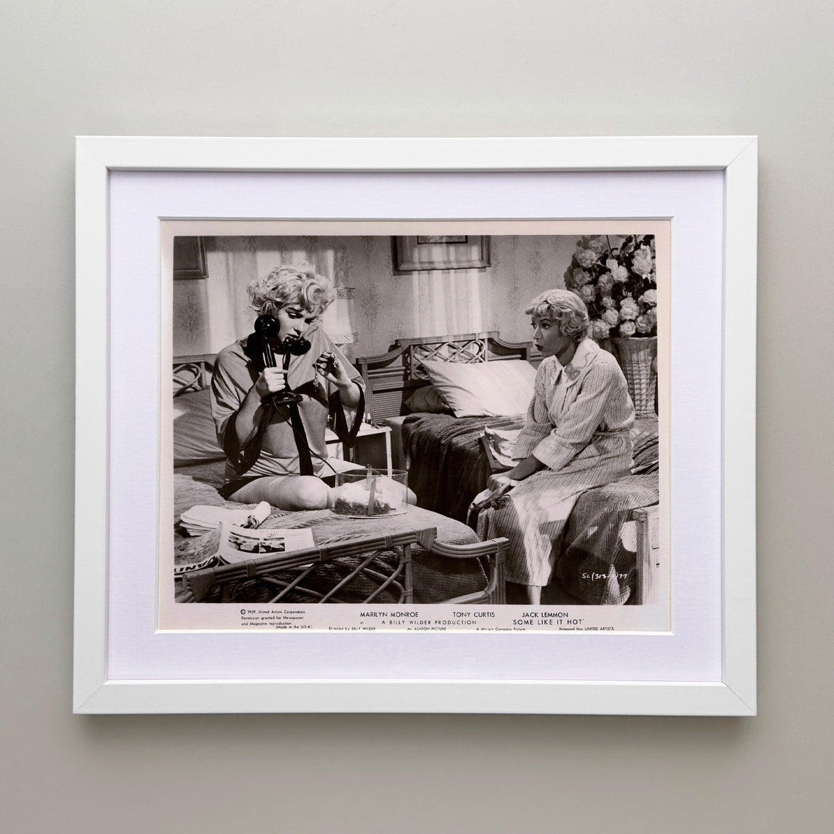 Some Like It Hot 1959 Publicity Film Movie Press Still Framed