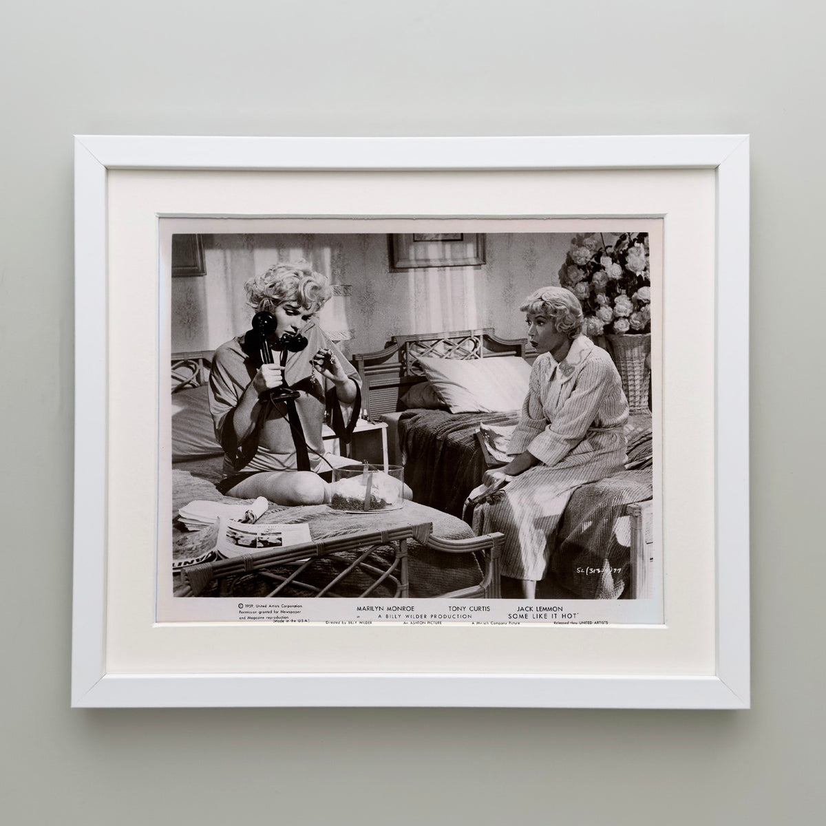 Some Like It Hot 1959 Publicity Film Movie Press Still Framed