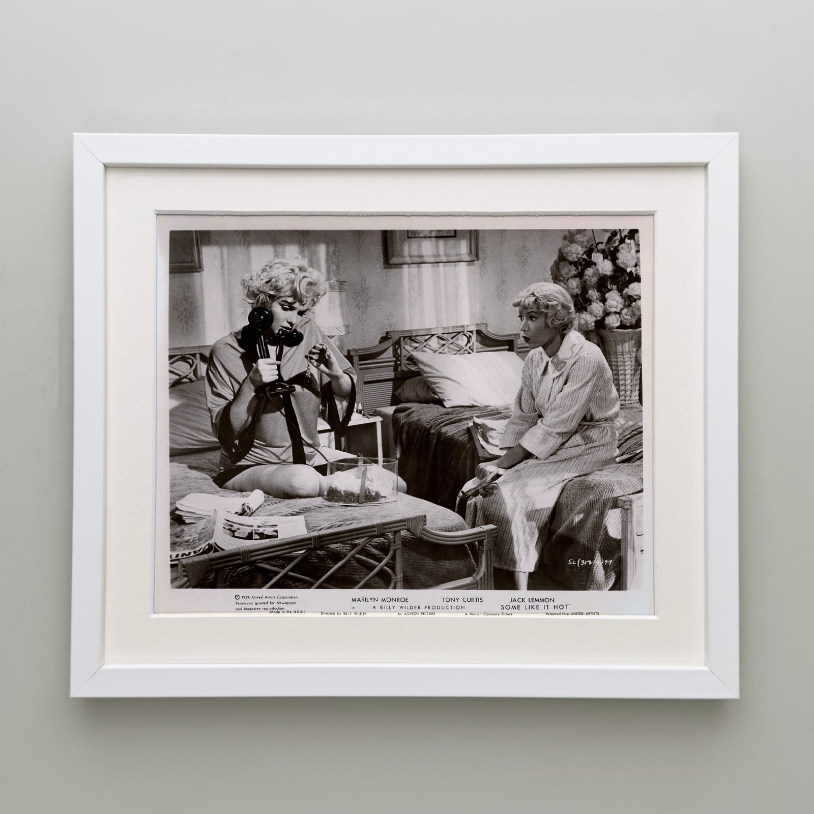 Some Like It Hot 1959 Publicity Film Movie Press Still Framed