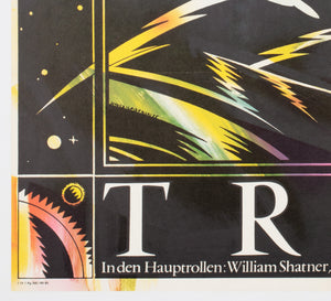 Star Trek 1985 East German A1 Film Movie Poster, Schulz Ilabowski - detail