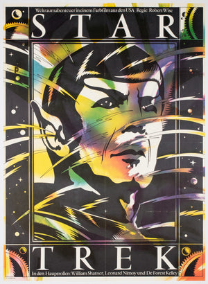 Star Trek 1985 East German A1 Film Movie Poster, Schulz Ilabowski