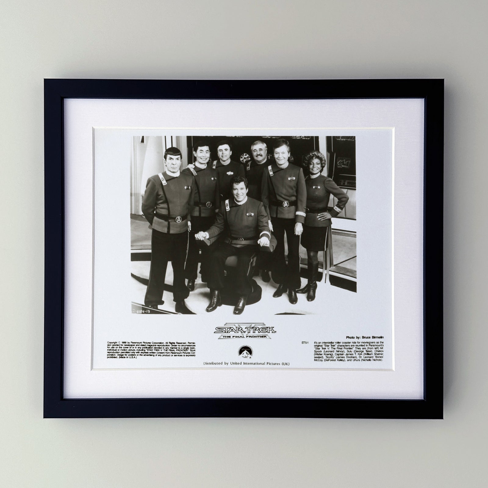 Star Trek V - The Final Frontier 1989 Press Publicity Film Movie Still - Framed