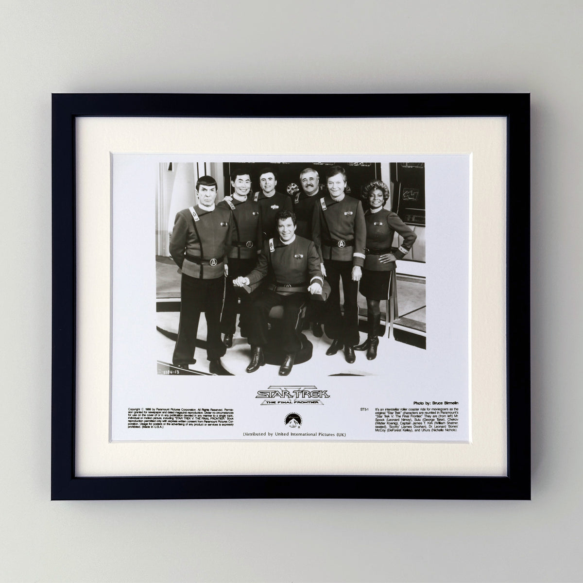 Star Trek V - The Final Frontier 1989 Press Publicity Film Movie Still - Framed