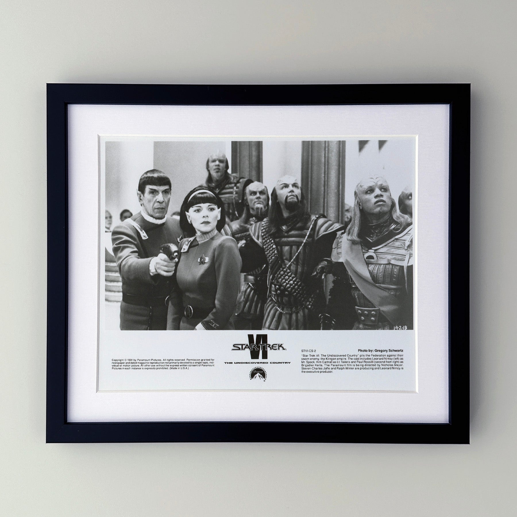 Star Trek VI The Undiscovered Country 1991 Film Movie Press Publicity Still Framed