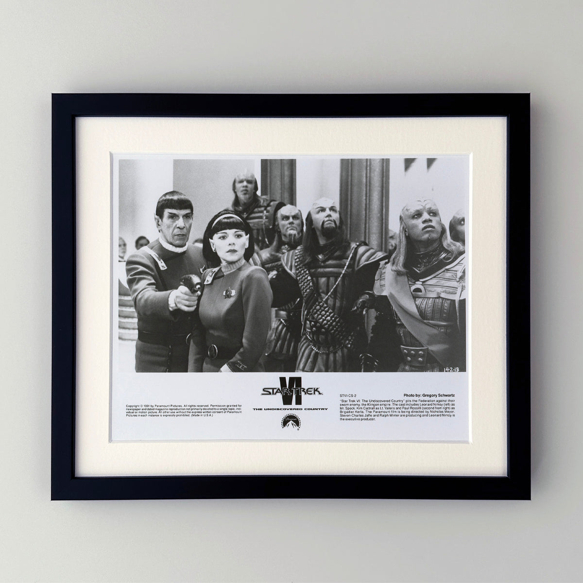 Star Trek VI The Undiscovered Country 1991 Film Movie Press Publicity Still Framed