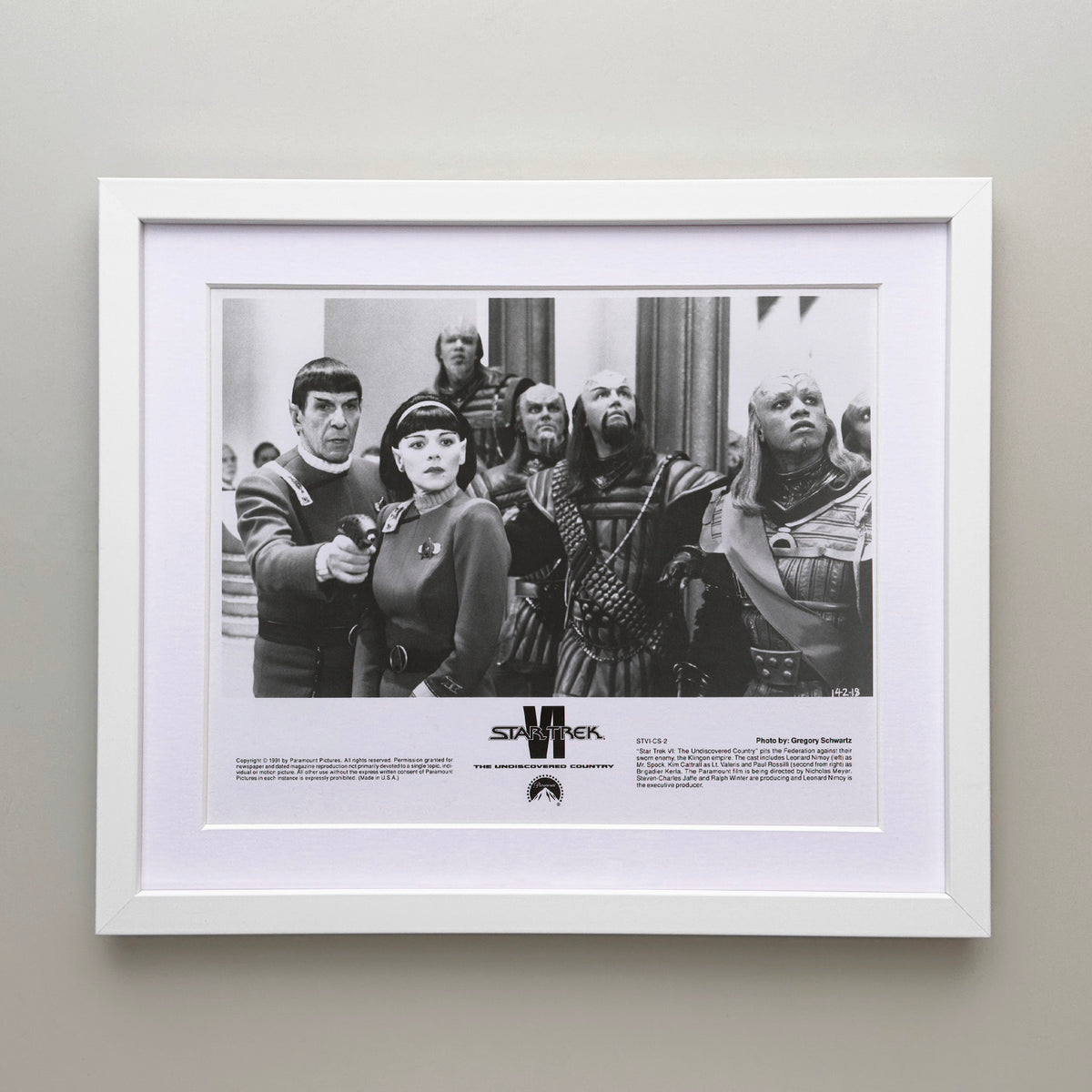 Star Trek VI The Undiscovered Country 1991 Film Movie Press Publicity Still Framed