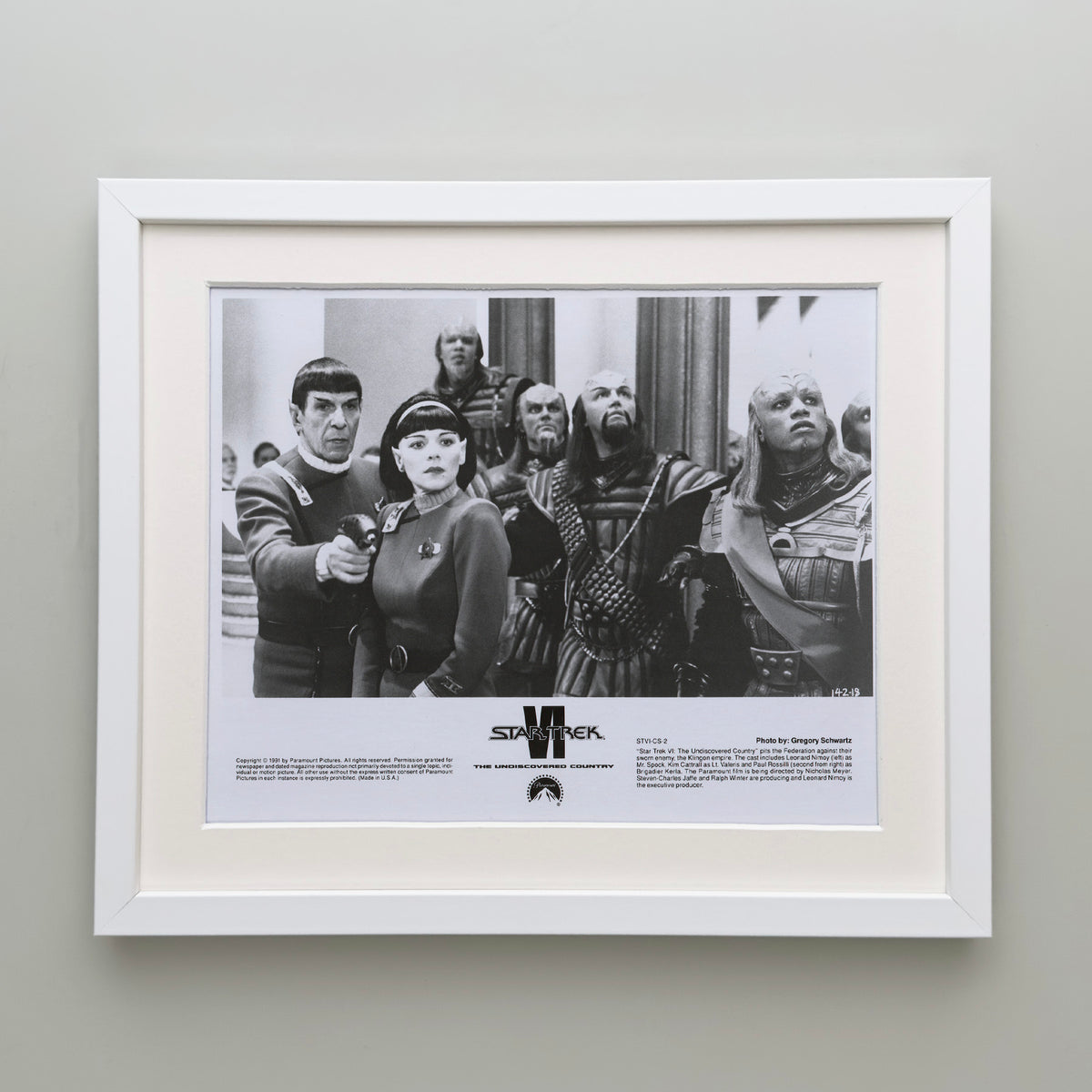 Star Trek VI The Undiscovered Country 1991 Film Movie Press Publicity Still Framed