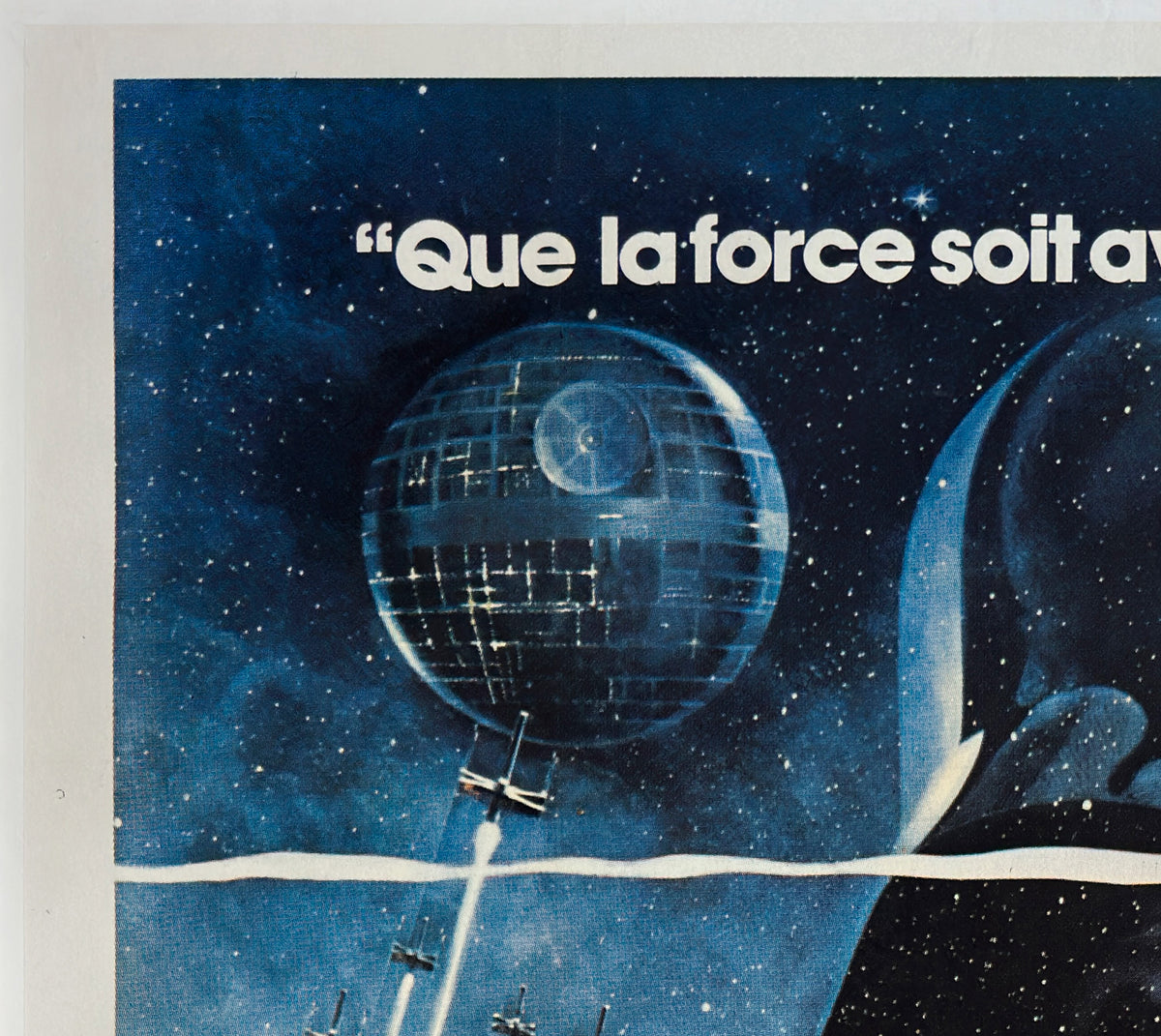 Star Wars 1977 French Grande Film Movie Poster, Tom Jung - detail