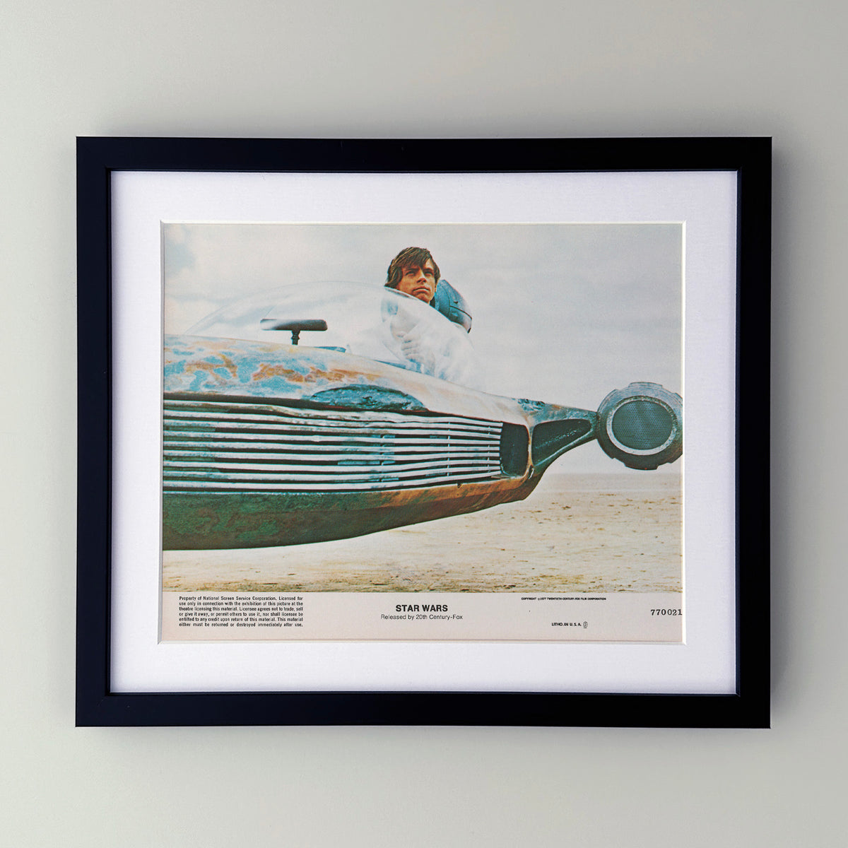 Star Wars 1977 Film Movie Lobby Card Framed