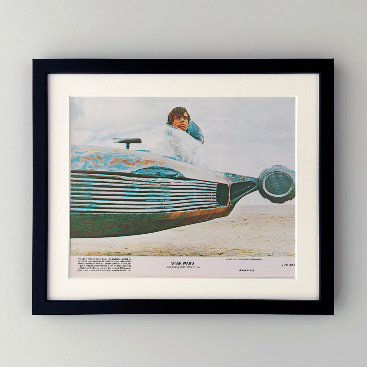 Star Wars 1977 Film Movie Lobby Card Framed
