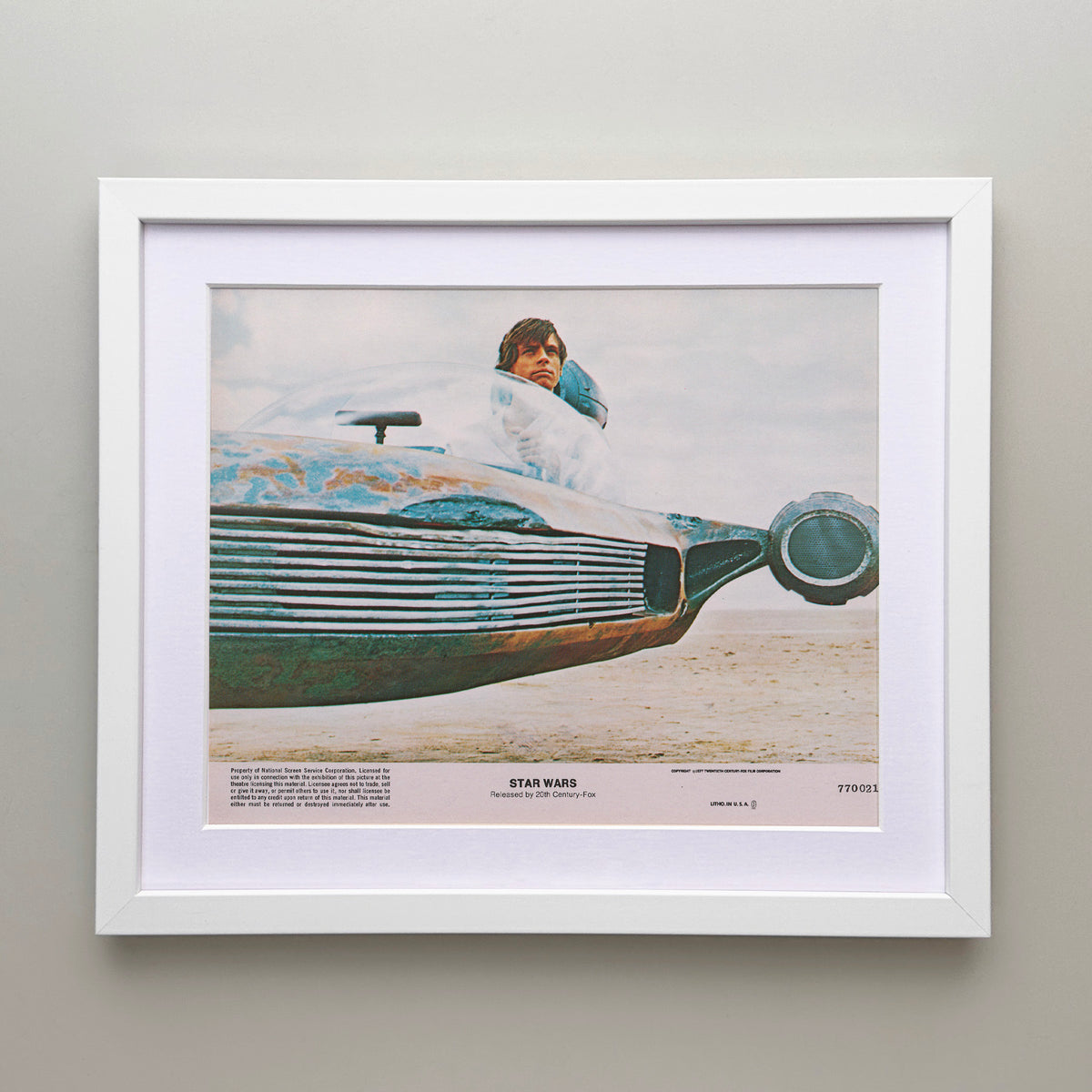 Star Wars 1977 Film Movie Lobby Card Framed