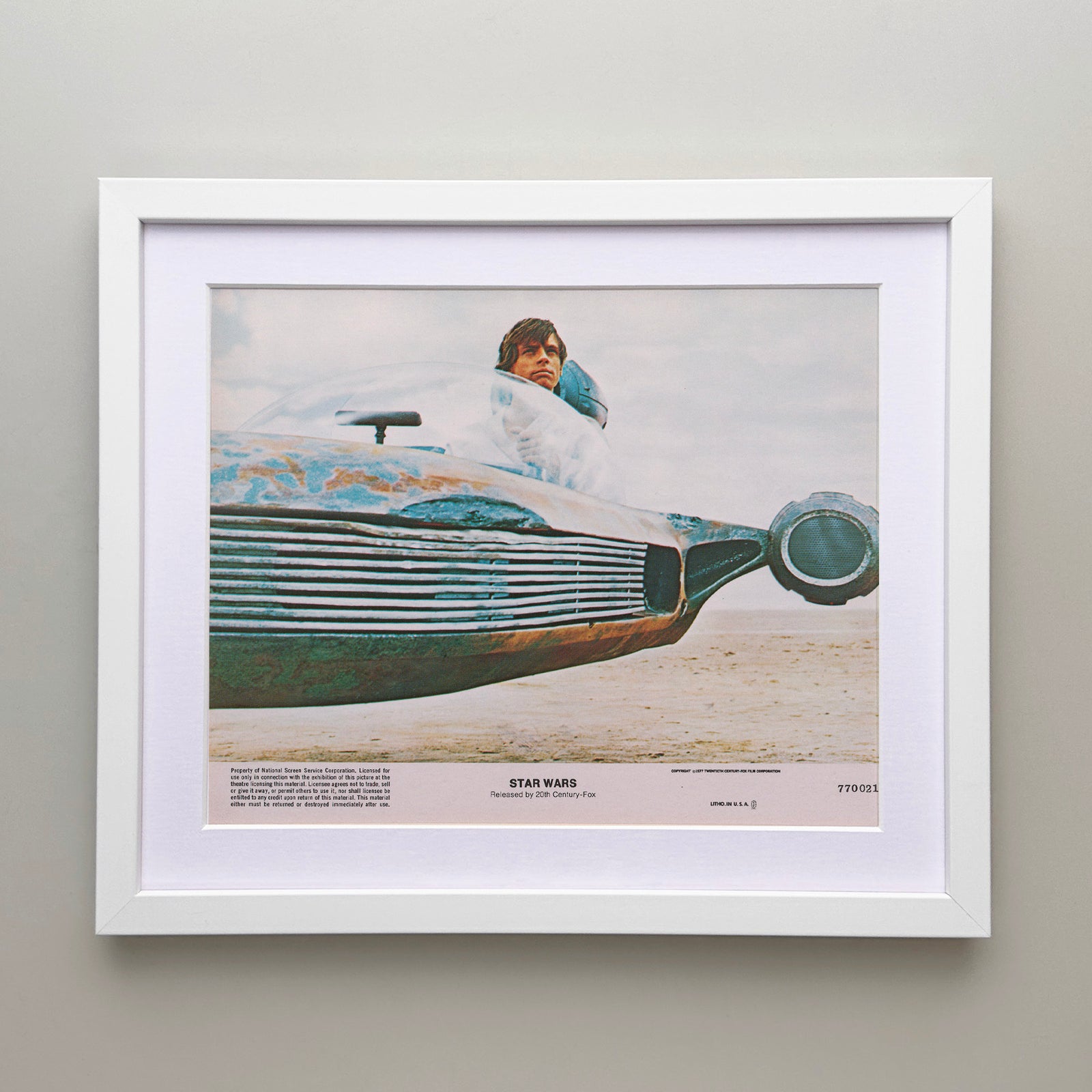 Star Wars 1977 Film Movie Lobby Card Framed