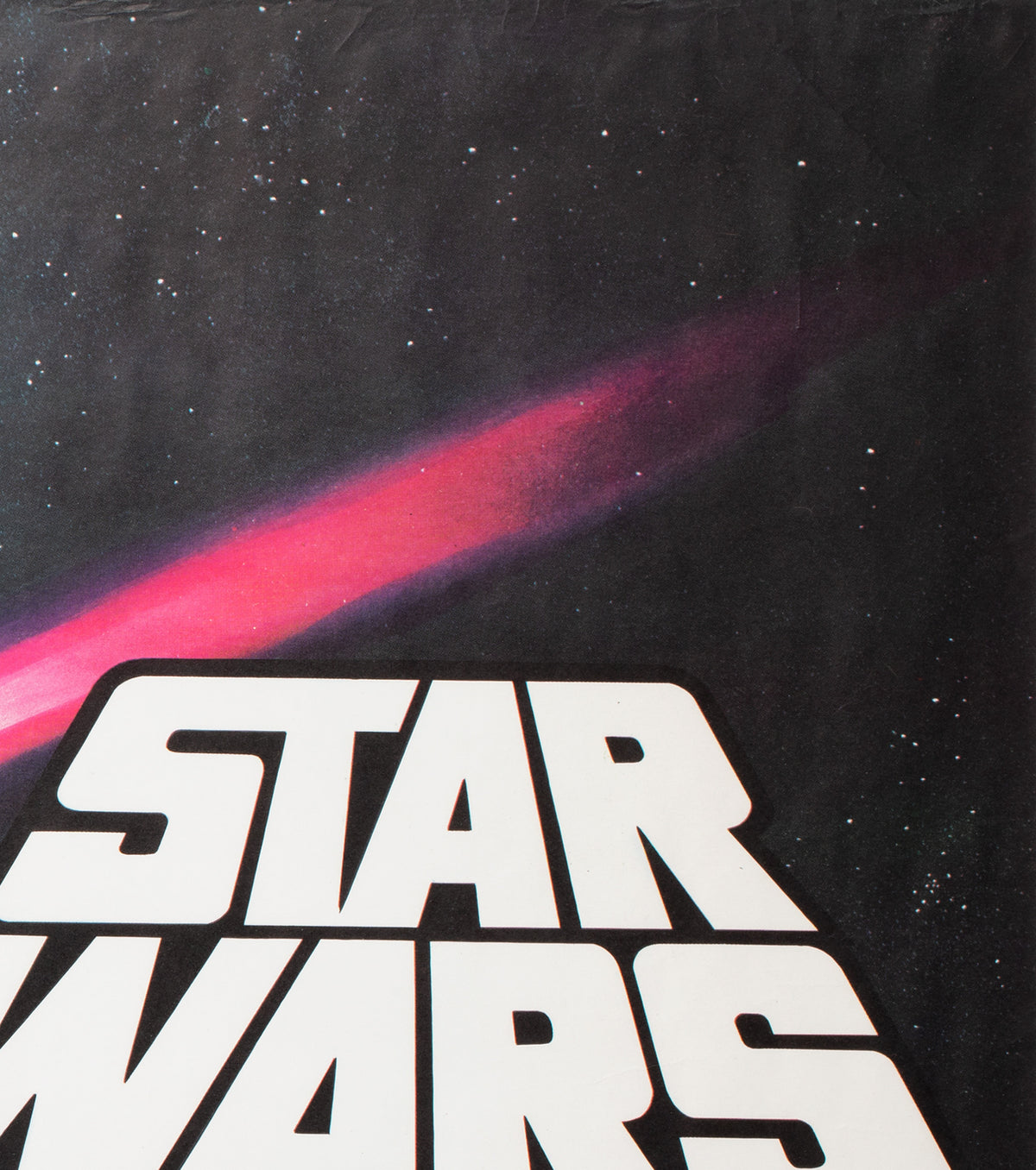 Star Wars 1977 Rolled UK Quad Style C Pre-Oscar Film Movie Poster, Tom Chantrell - detail