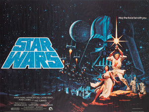 Star Wars 1977 UK Quad Film Movie Poster, Greg and Tim Hildebrandt