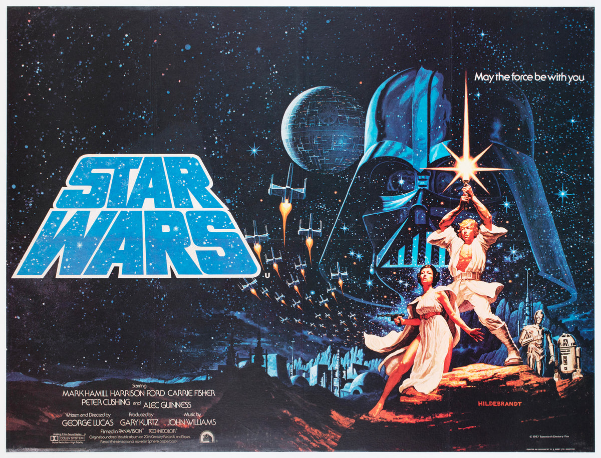 Star Wars 1977 Italian 2 Foglio Film Poster Michelangelo Papuzza
