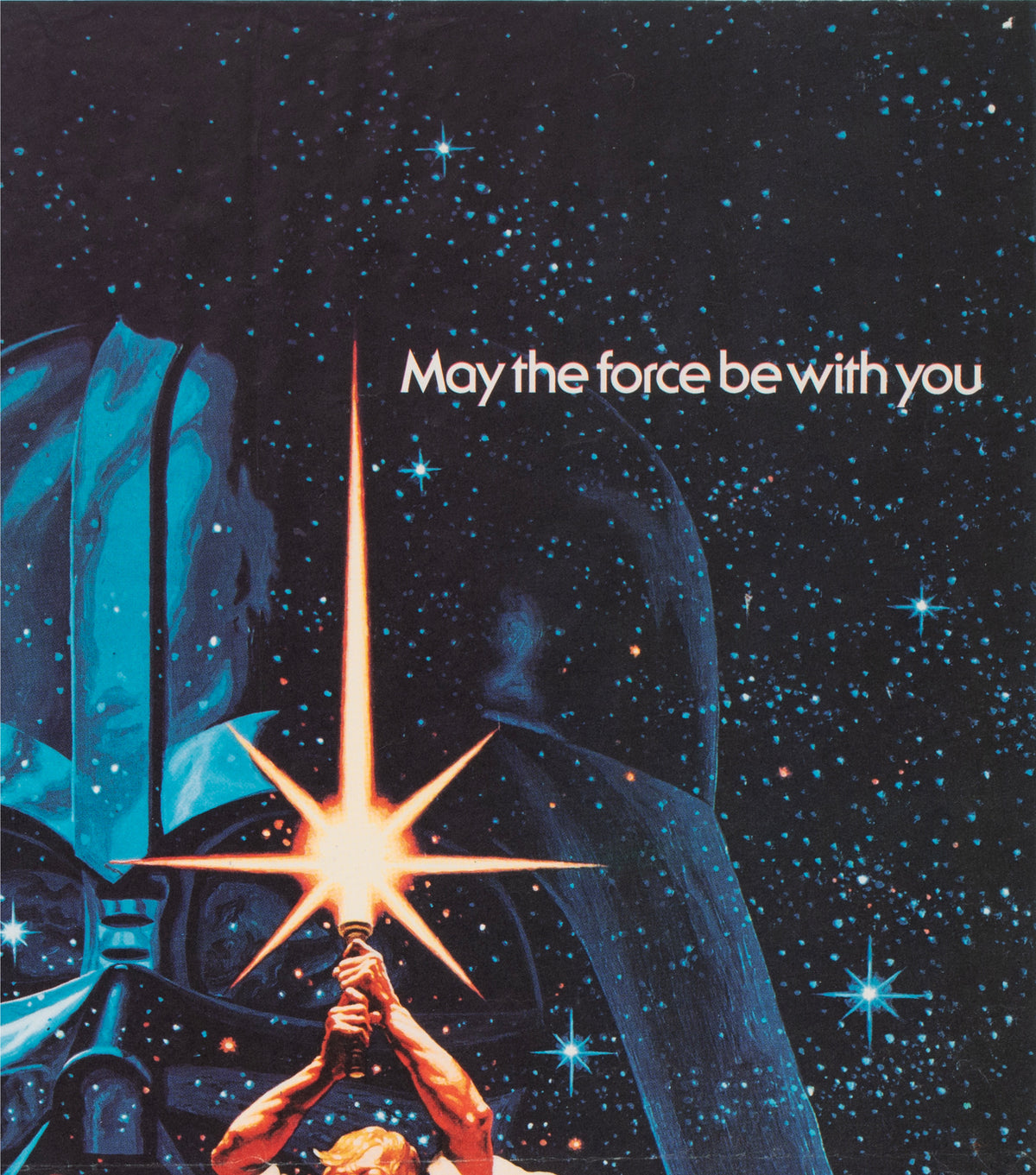 Star Wars 1977 UK Quad Film Movie Poster, Greg and Tim Hildebrandt - detail