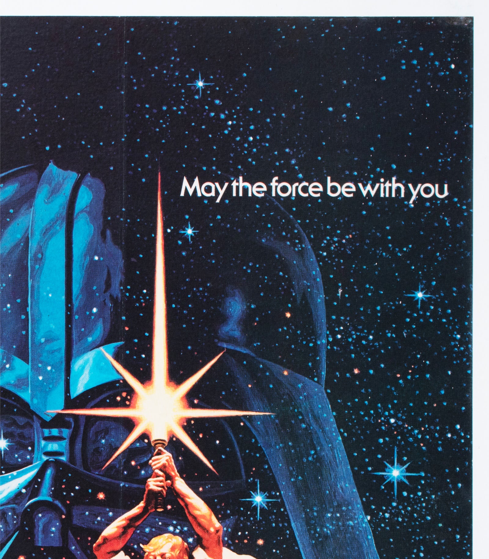 Star Wars 1977 Italian 2 Foglio Film Poster Michelangelo Papuzza - detail