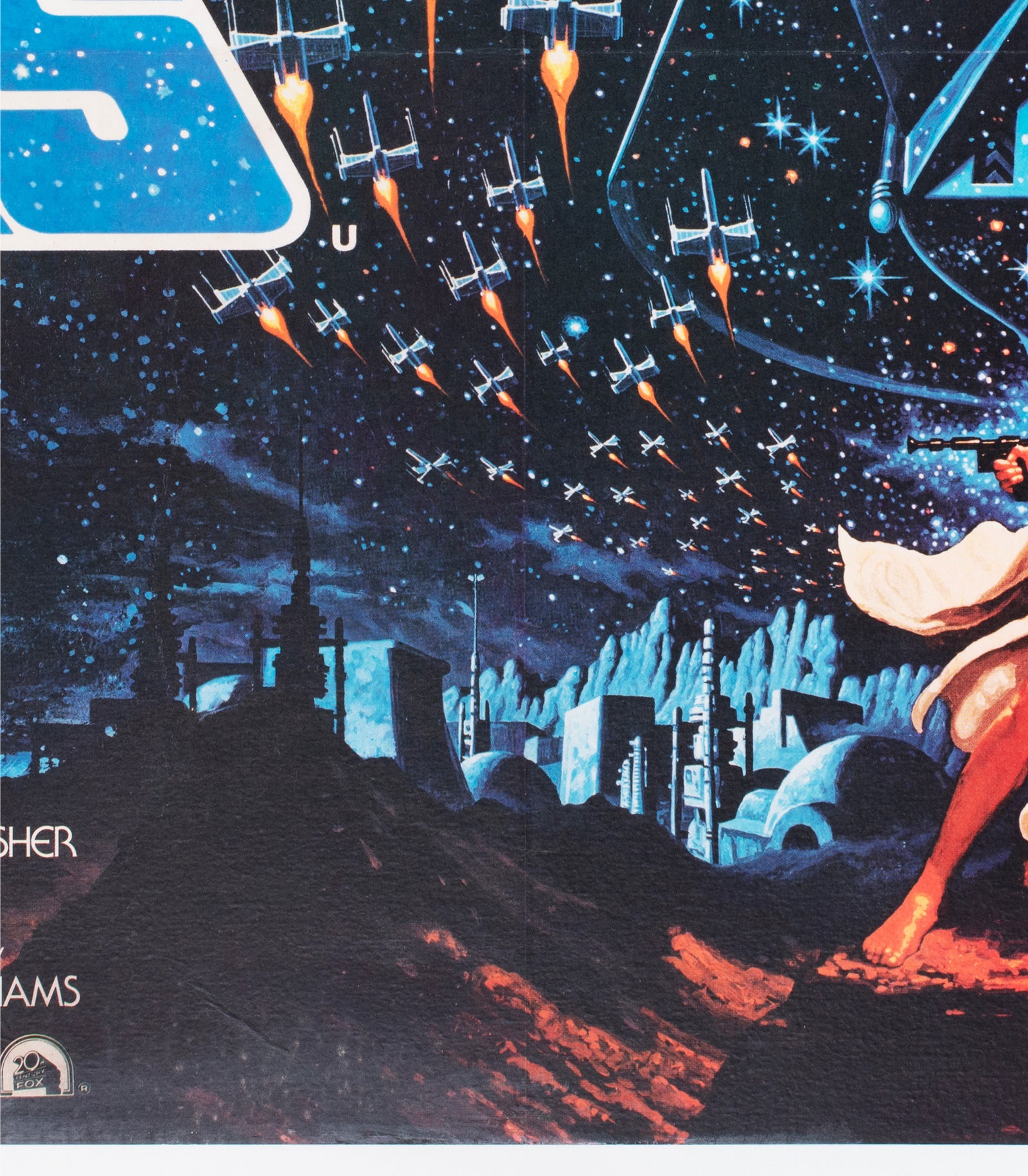 Star Wars 1977 Italian 2 Foglio Film Poster Michelangelo Papuzza - detail