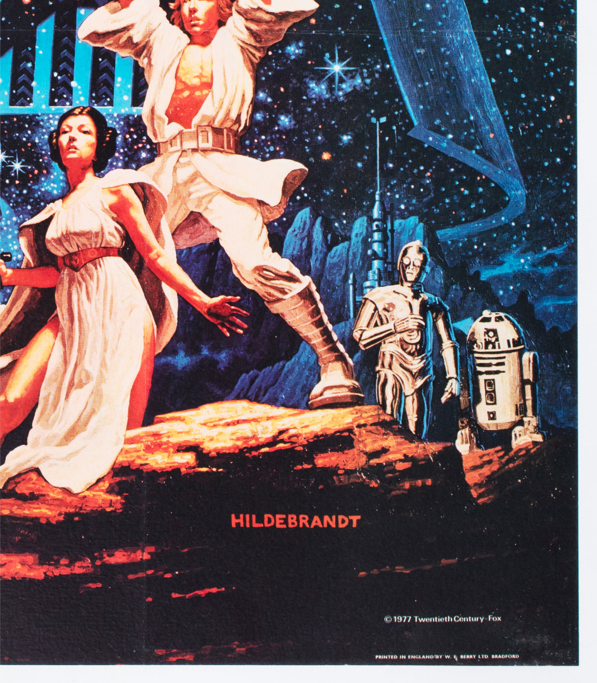 Star Wars 1977 Italian 2 Foglio Film Poster Michelangelo Papuzza - detail