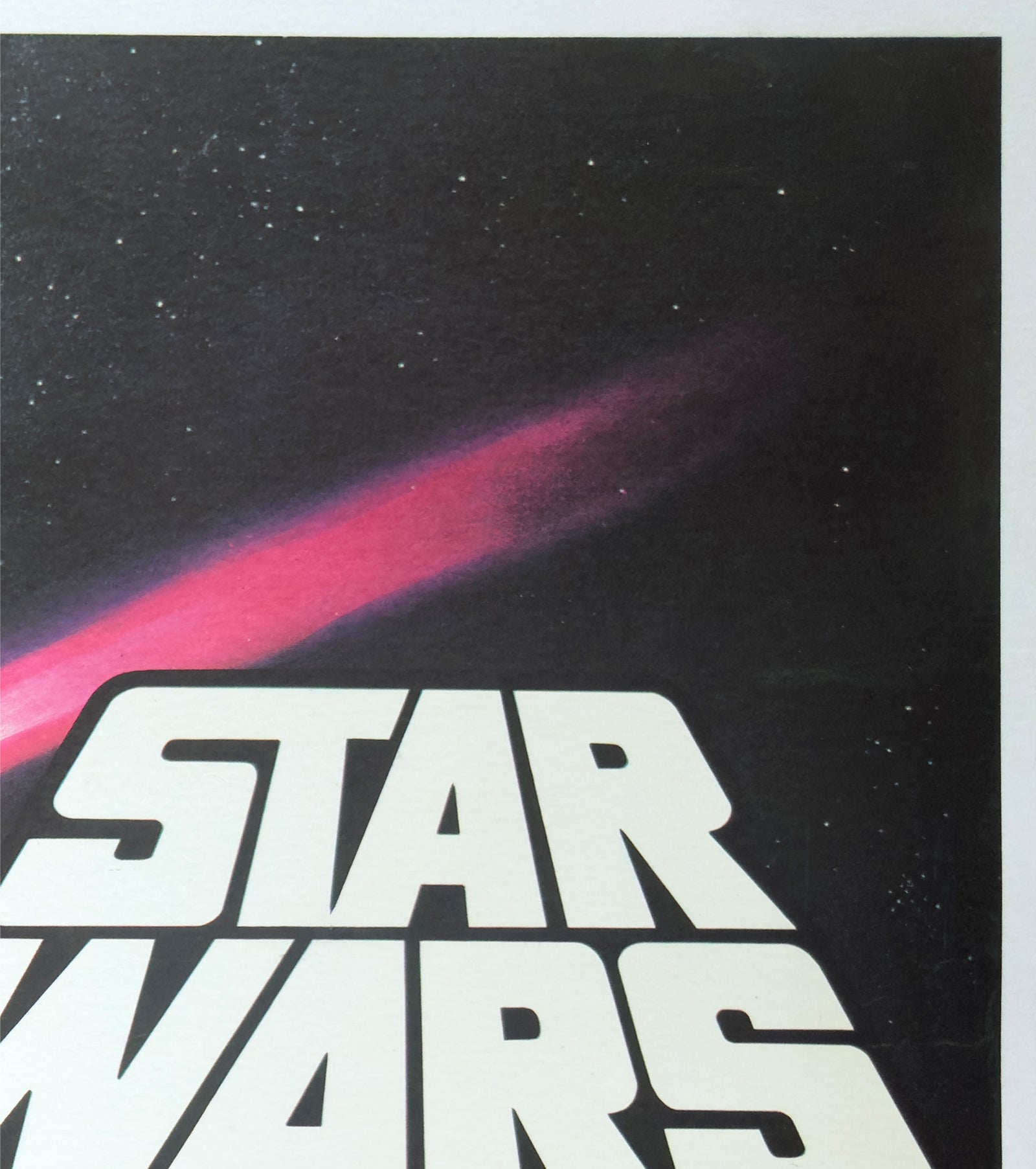 Star Wars 1977 UK Quad Film Poster Greg and Tim Hildebrandt - detail