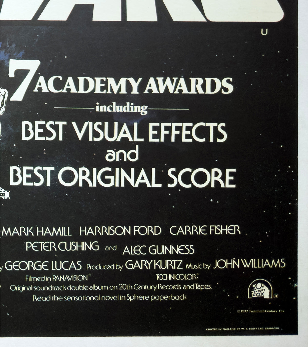 Star Wars 1977 UK Quad Film Poster Greg and Tim Hildebrandt - detail