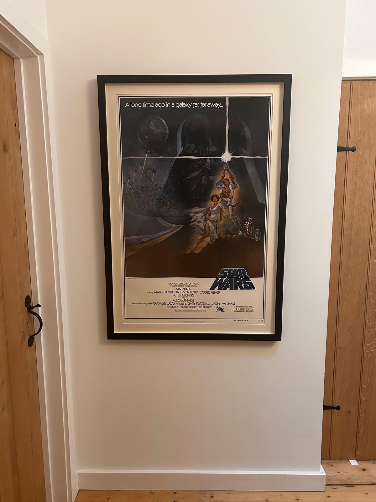 Star Wars 1977 US 1 Sheet 1st Printing Film Movie Poster, Tom Jung