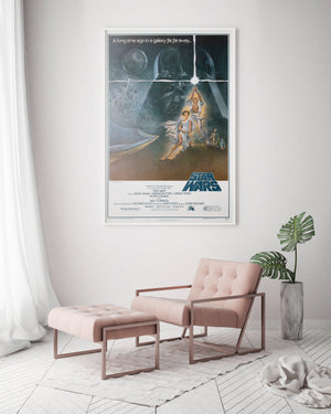 Star Wars 1977 US 1 Sheet 1st Printing Film Movie Poster, Tom Jung