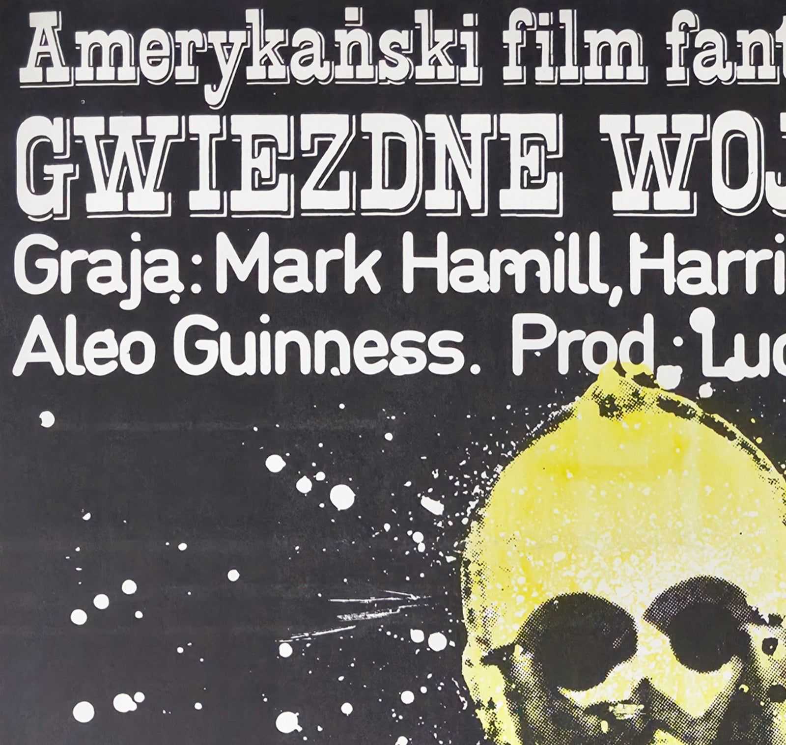 Star Wars 1979 Polish B1 Film Poster Jakub Erol - detail