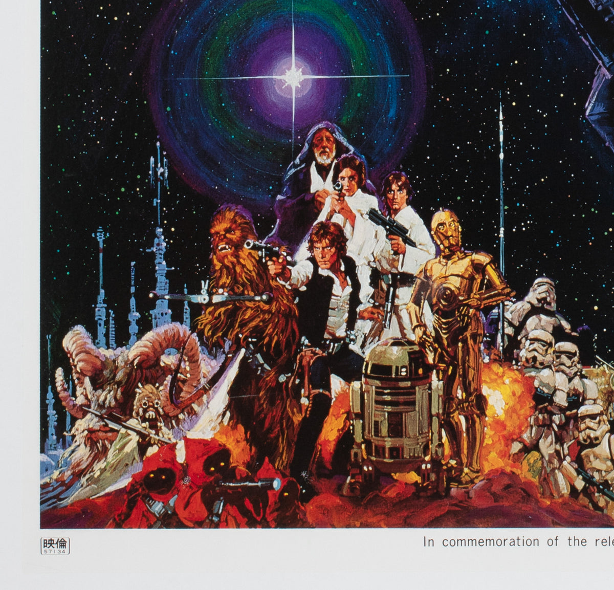Star Wars R1982 Japanese B2 Film Movie Poster, Noriyoshi Ohrai - detail