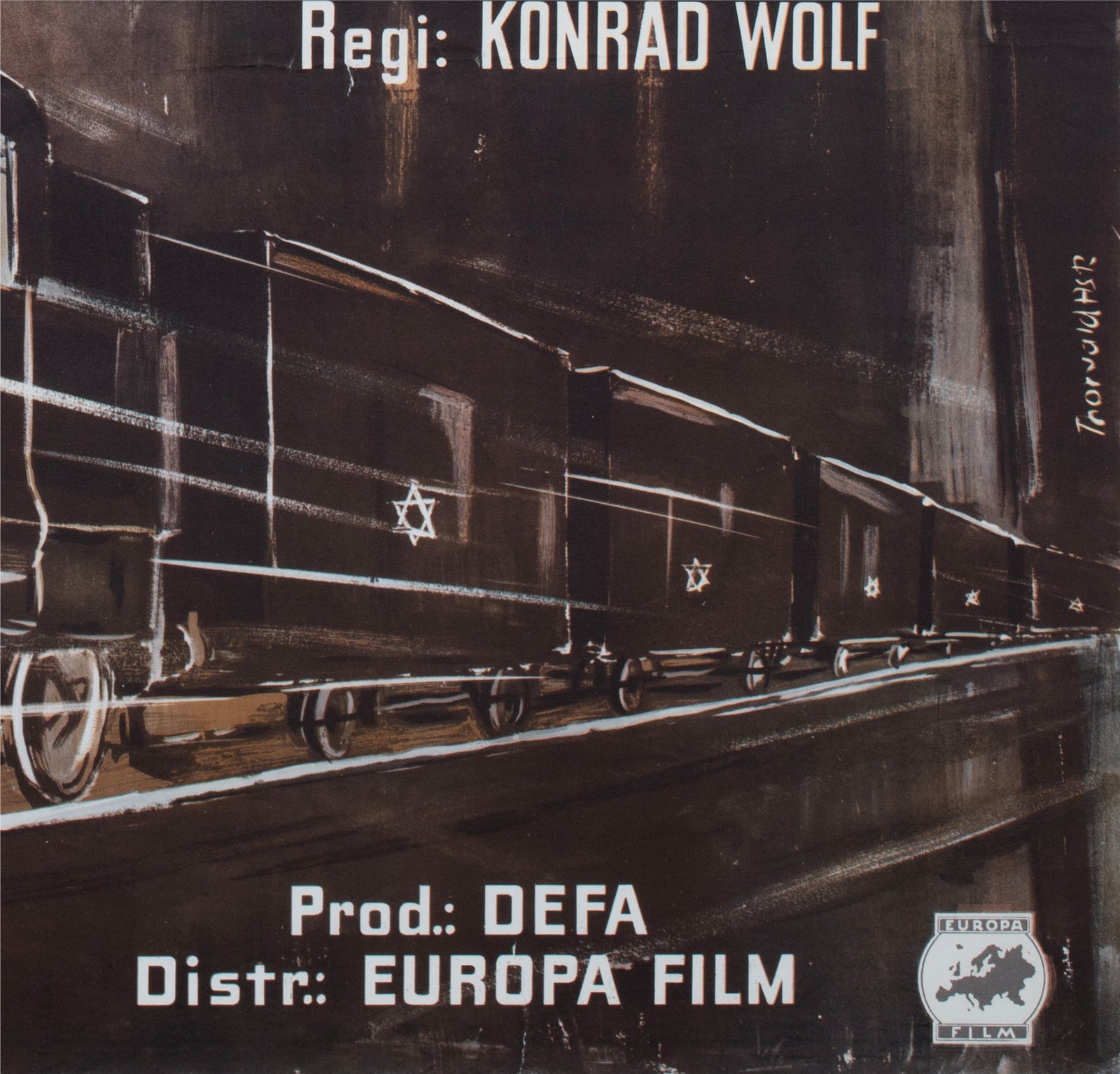 Stars 1960 Swedish Film Poster - detail