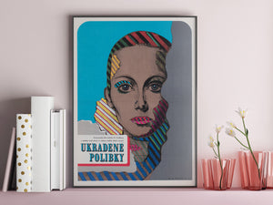 Stolen Kisses 1970 Czech A3 Film Poster Karel Machalek