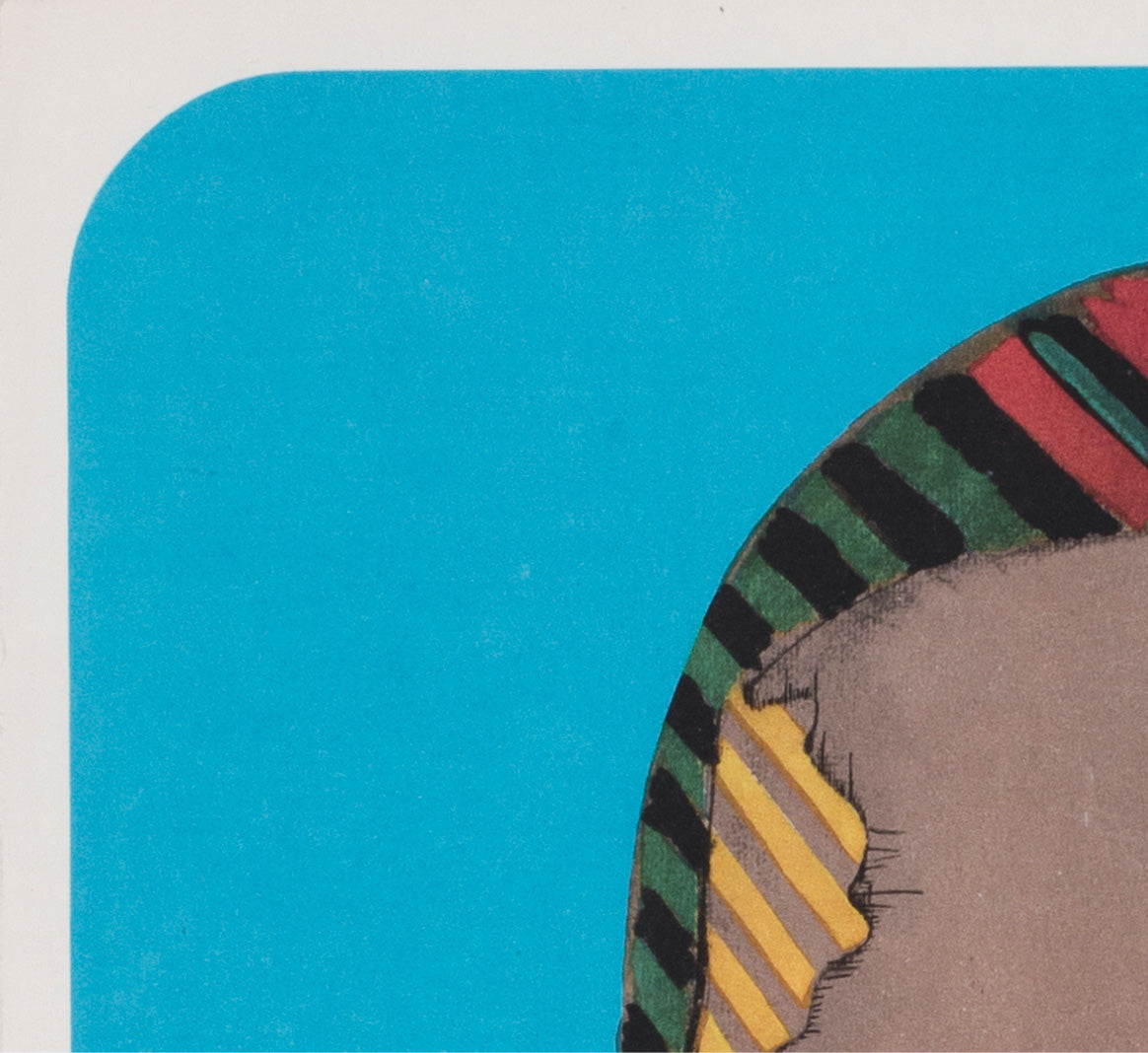 Stolen Kisses 1970 Czech A3 Film Poster Karel Machalek - detail