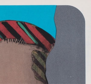 Stolen Kisses 1970 Czech A3 Film Poster Karel Machalek - detail