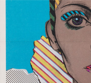 Stolen Kisses 1970 Czech A3 Film Poster Karel Machalek - detail