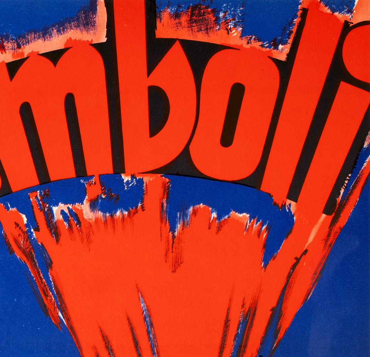Stromboli 1950 Swedish Film Poster Gösta Åberg - detail