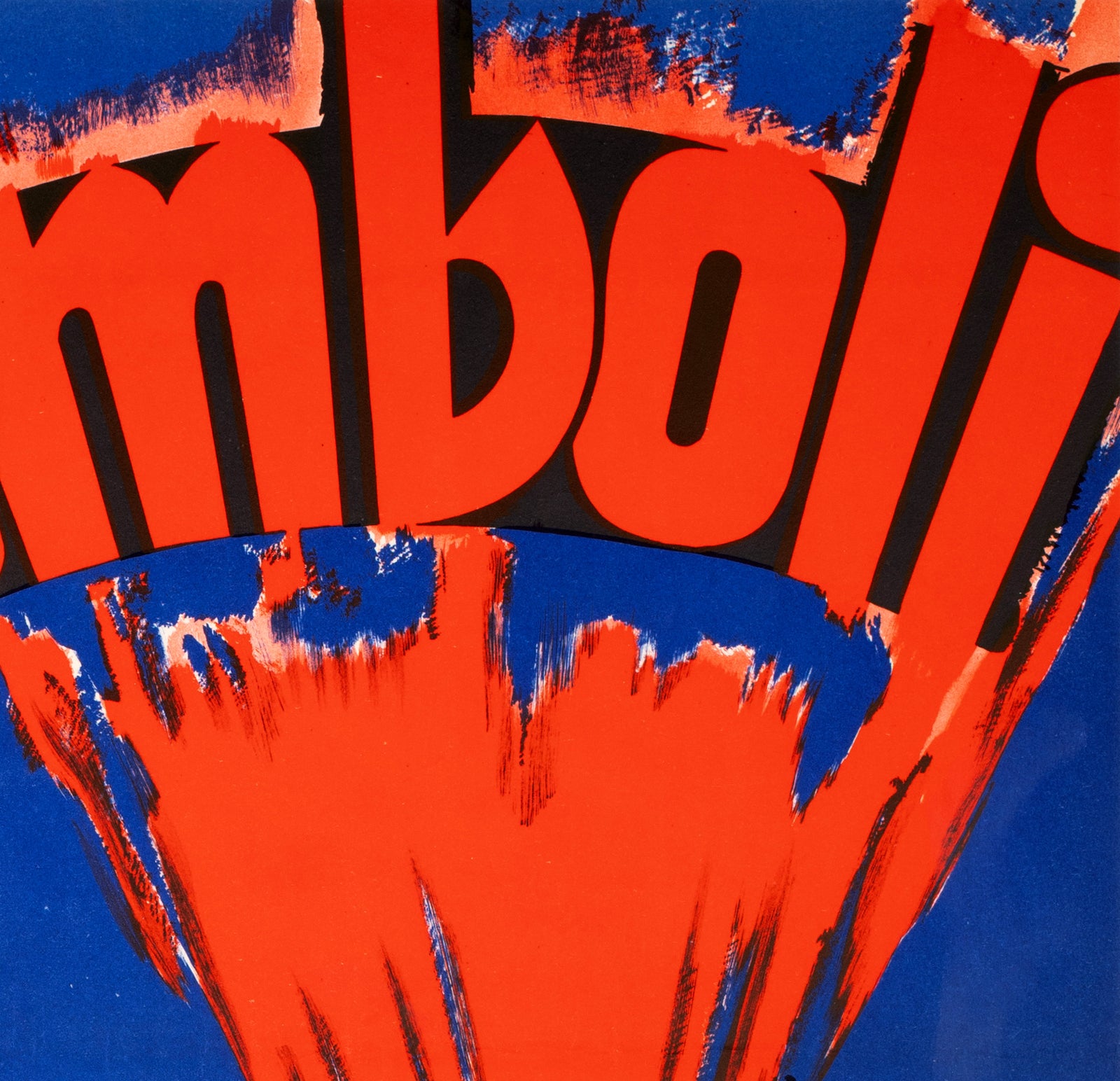 Stromboli 1950 Swedish Film Poster Gösta Åberg - detail