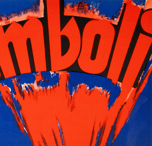 Stromboli 1950 Swedish Film Poster Gösta Åberg - detail