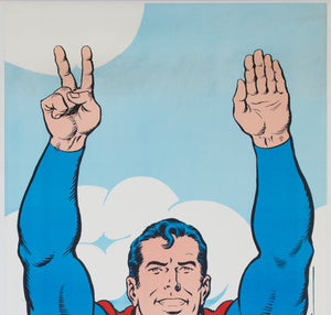 Superman 1971 Door Panel DC Prints US Special Poster, Swan and Anderson - detail