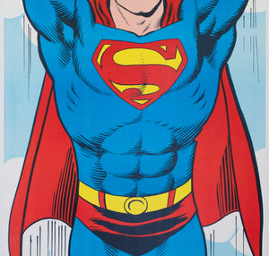 Superman 1971 Door Panel DC Prints US Special Poster, Swan and Anderson - detail