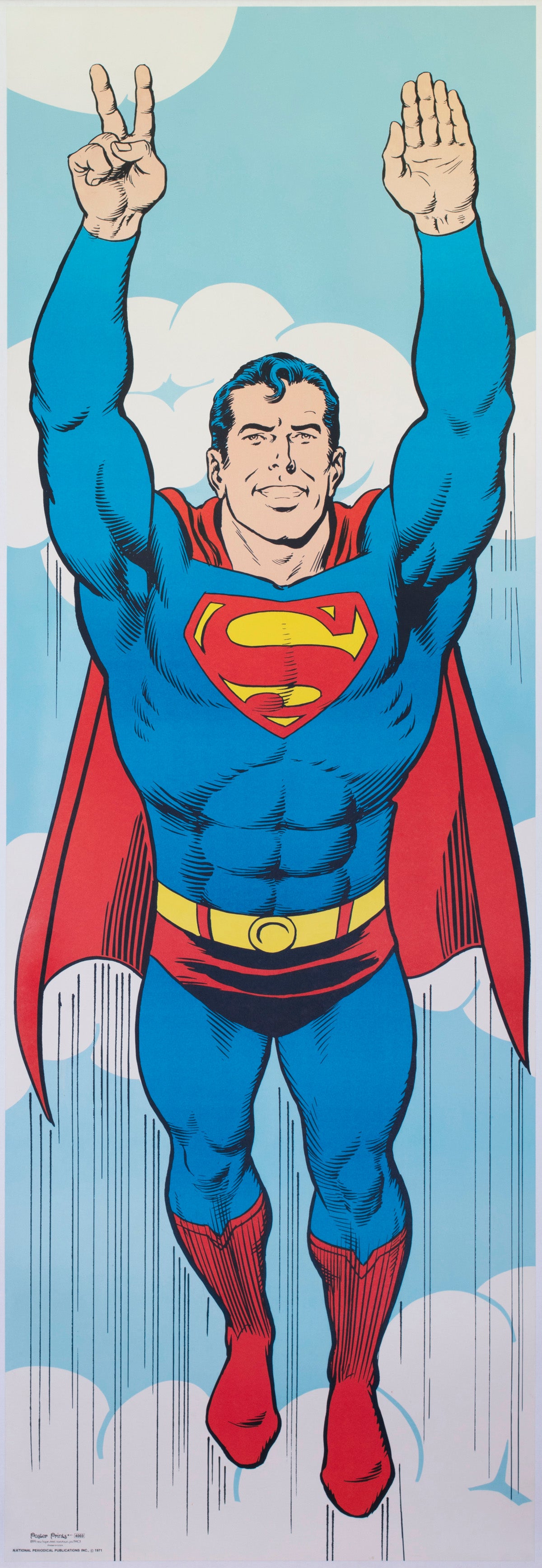 Superman 1971 Door Panel DC Prints US Special Swan and Anderson