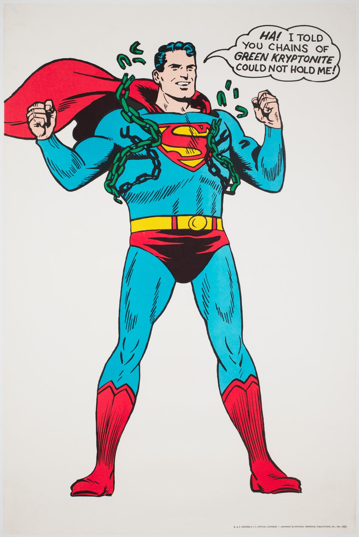 Superman Vintage 1966 US Poster